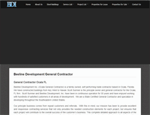 Tablet Screenshot of beelinedevelopment.com